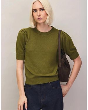 Ro&zo Knit Jumper With Cashmere And Wool - Green