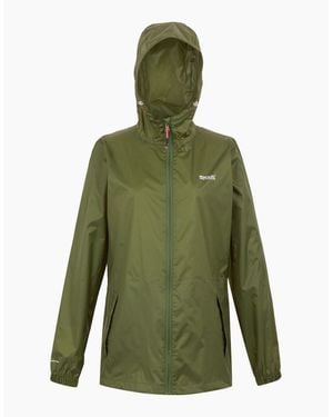 Regatta Ladies Pack It Iii Waterproof Jacket - Green