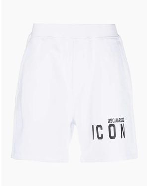 DSquared² Icon Logo Shorts - White