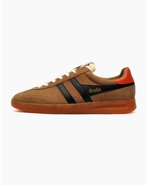 Gola Classics Cyclone Suede Trainers Tobacco Rust - Brown