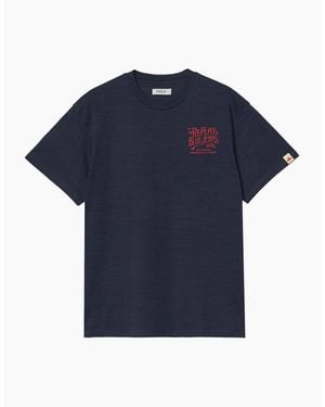 Replay Royal Eagle Back Print T-Shirt - Blue