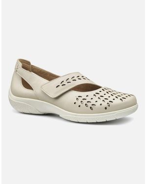 Hotter Daphne Wide Mary Jane Shoes - White