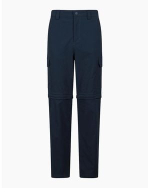 Mountain Warehouse Delta Stretch Zip-Off Regular Cargo Trousers - Blue