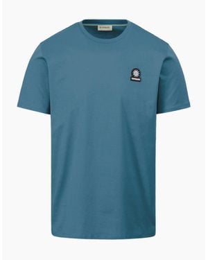 Sandbanks Mercerised Badge T-Shirt A1-26 - Blue