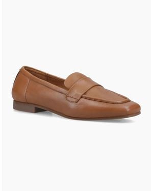 Hush Puppies Sutton Leather Tan Loafers - Brown