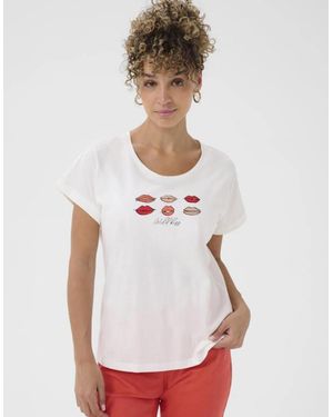 Cream Lumilla T Shirt - White