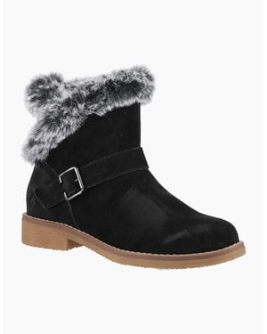 Hush Puppies Hannah Wide Fit Boot Ankle Boots - Black