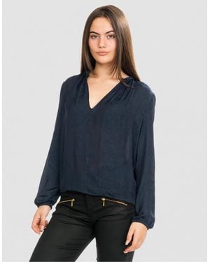 Samsøe & Samsøe Elva Ls Blouse 10793 - Blue