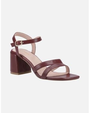 Hush Puppies Nalani Leather Bordeaux Sandals - Pink