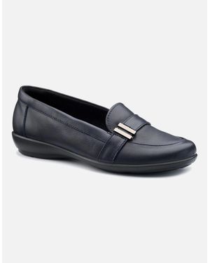 Hotter Clay Wide Fit Loafers - Blue