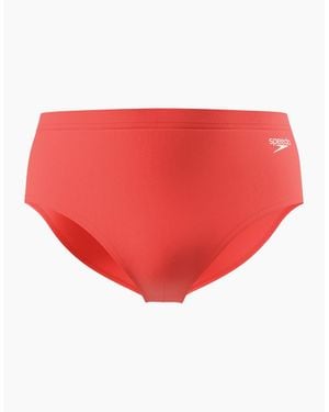 Speedo Solid Swim Briefs - Red