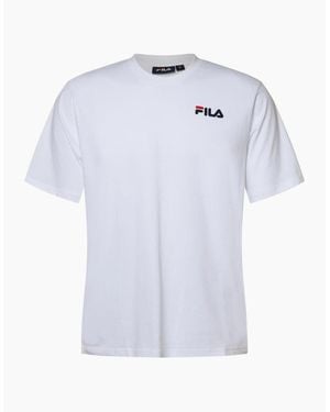 Fila Wordmark Crew Neck Short Sleeve T-Shirt - White