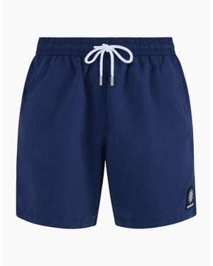 Sandbanks Badge Logo Swim Short - Blue