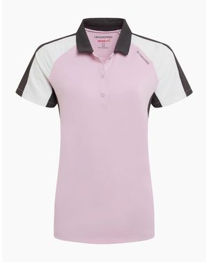 Craghoppers Ladies Hazelmere Nosilife Short-Sleeved Golf Polo Shirt - Pink