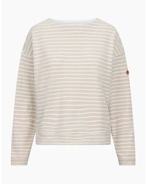 Trespass Ladies Soothing Striped Marl Top - White