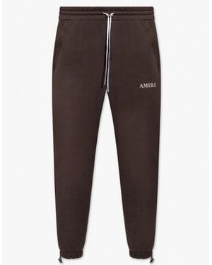Amiri Puff Logo Joggers - Brown