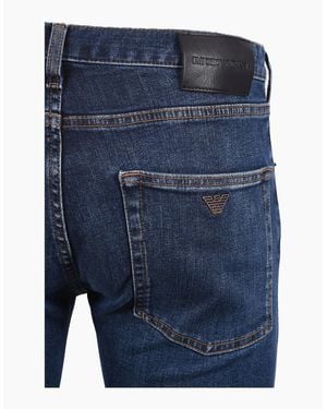 Emporio Armani J45 Regular Fit Jeans Medium - Blue