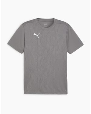 PUMA Teamfinal Training Short Sleeve Performance T-Shirt - Grey