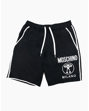 Moschino Underwear Double Question Mark Longwear Nylon Shorts - Black