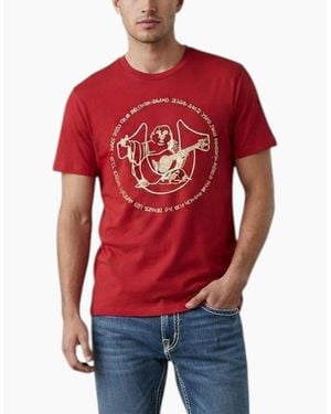 TRUE RELIGION 108038 T Shirts Summer Top - Red