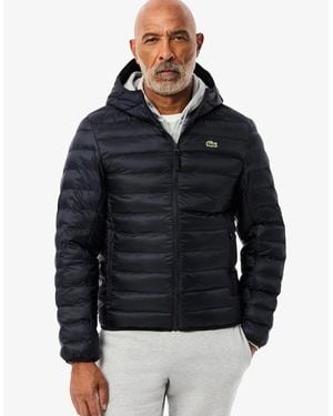 Lacoste Water-Repellent Quilted Puffed Jacket - Blue