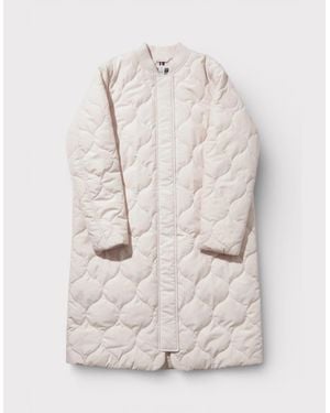 Tommy Hilfiger Quilted Bomber Coat Weathered - Natural