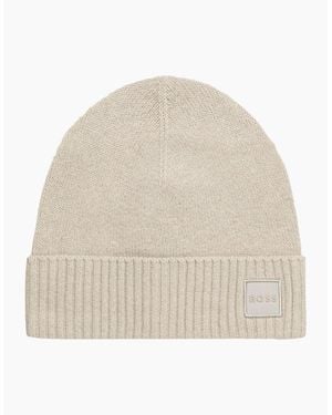 BOSS Boss Akaio R Beanie - Natural