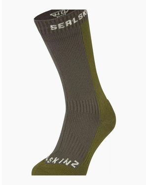 SealSkinz Starston Waterproof Cold Weather Mid Socks - Green