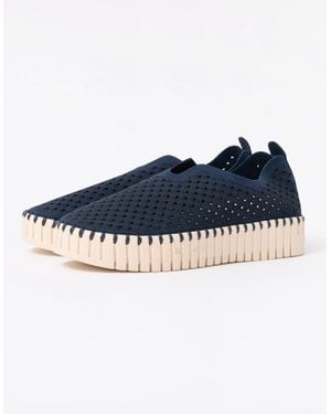 Ilse Jacobsen Tulip Slip-In Platform Shoes - Blue