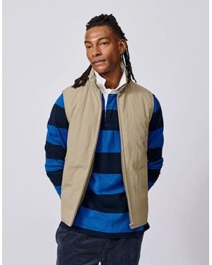 aubi Lancaster Lightweight Nylon Gilet - Blue