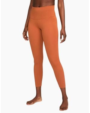 Nike Dri-Fit Rust Yoga Leggings - Orange