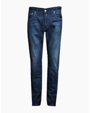 Replay Grover Straight Regular Fit Jeans - Blue
