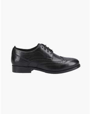 Hush Puppies Natalia Brogue Shoes - Black