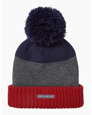 SealSkinz Flitcham Waterproof Bobble Hat - Blue
