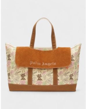 Palm Angels All Over Print Palm City Tote Bag - Brown