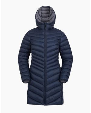 Mountain Warehouse Ladies Florence Long Padded Jacket - Blue