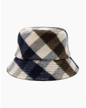 Aquascutum Water Repellent Club Check Bucket Hat 30 - Multicolour