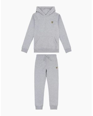 Lyle & Scott Hooded Long Sleeve Tracksuit - Grey