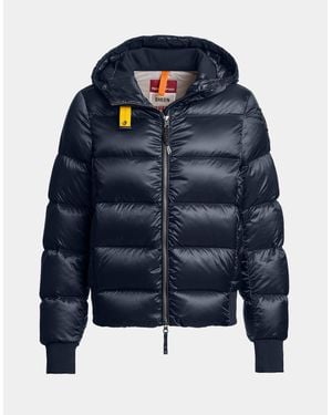 Parajumpers Mariah Hooded Down Bomber Jacket - Blue