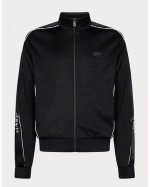 Off-White c/o Virgil Abloh Knit Tape Track Jacket Nylon - Black
