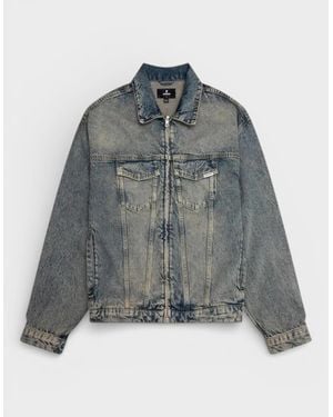 Represent Clo R4 Denim Jacket Cream - Grey