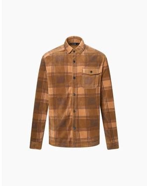 Regatta Frankie Checked Fleece Shirt - Brown