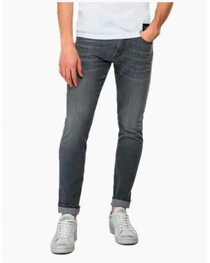 Replay Anbass Power Stretch Slim Jean Washed - Blue