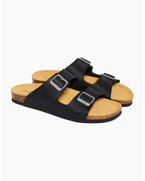 Plakton Barna Two-Strap Sandals - Black