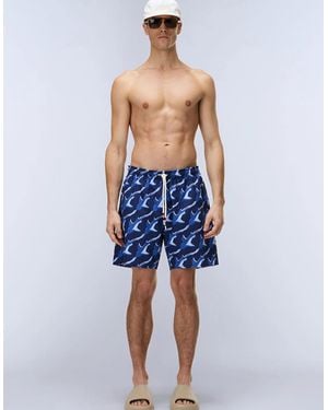 Napapijri Elior Print Swimming Shorts - Blue