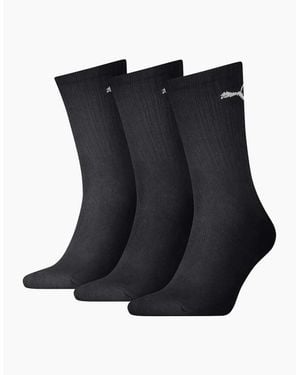 PUMA 3-Pack Sports Socks - Black