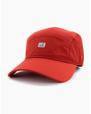 C.P. Company Chrome Logo Cap 455 - Red