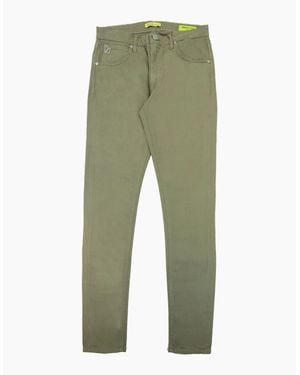 Versace Jeans Vj 5 Pocket Stretch Slim Fit Jean Khaki - Green