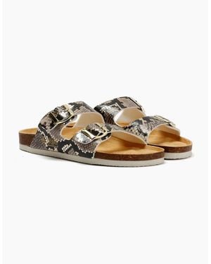 Original Penguin Penguin Port 2 Snake Sandals - Metallic