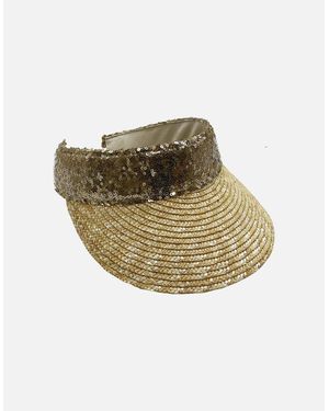 Nooki Design Della Visor With Sequins - Natural